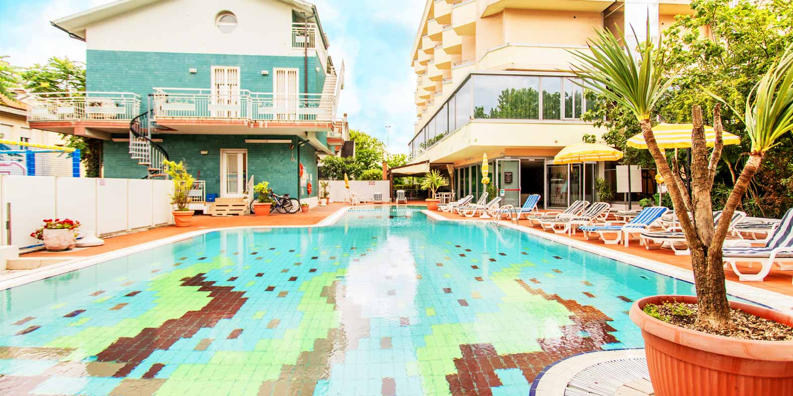 Swimming pool in the hotel