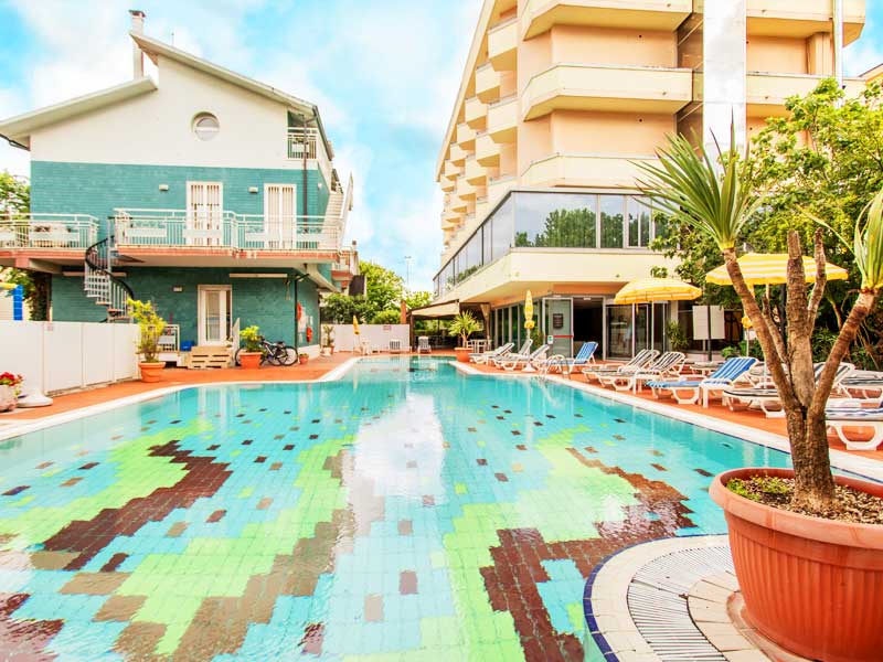 Swimming pool in the hotel